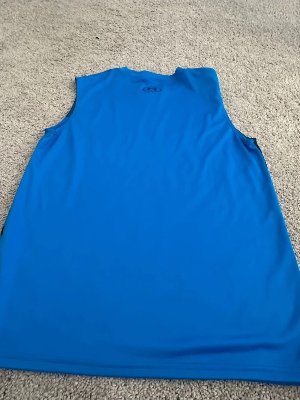 Under Armour Bright Blue Tank with Black Logo